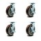 Service Caster 8 Inch Polyurethane Swivel Caster Set with Roller Bearing and Brake SCC SCC-30CS820-PPUR-TLB-4 - alternate 1